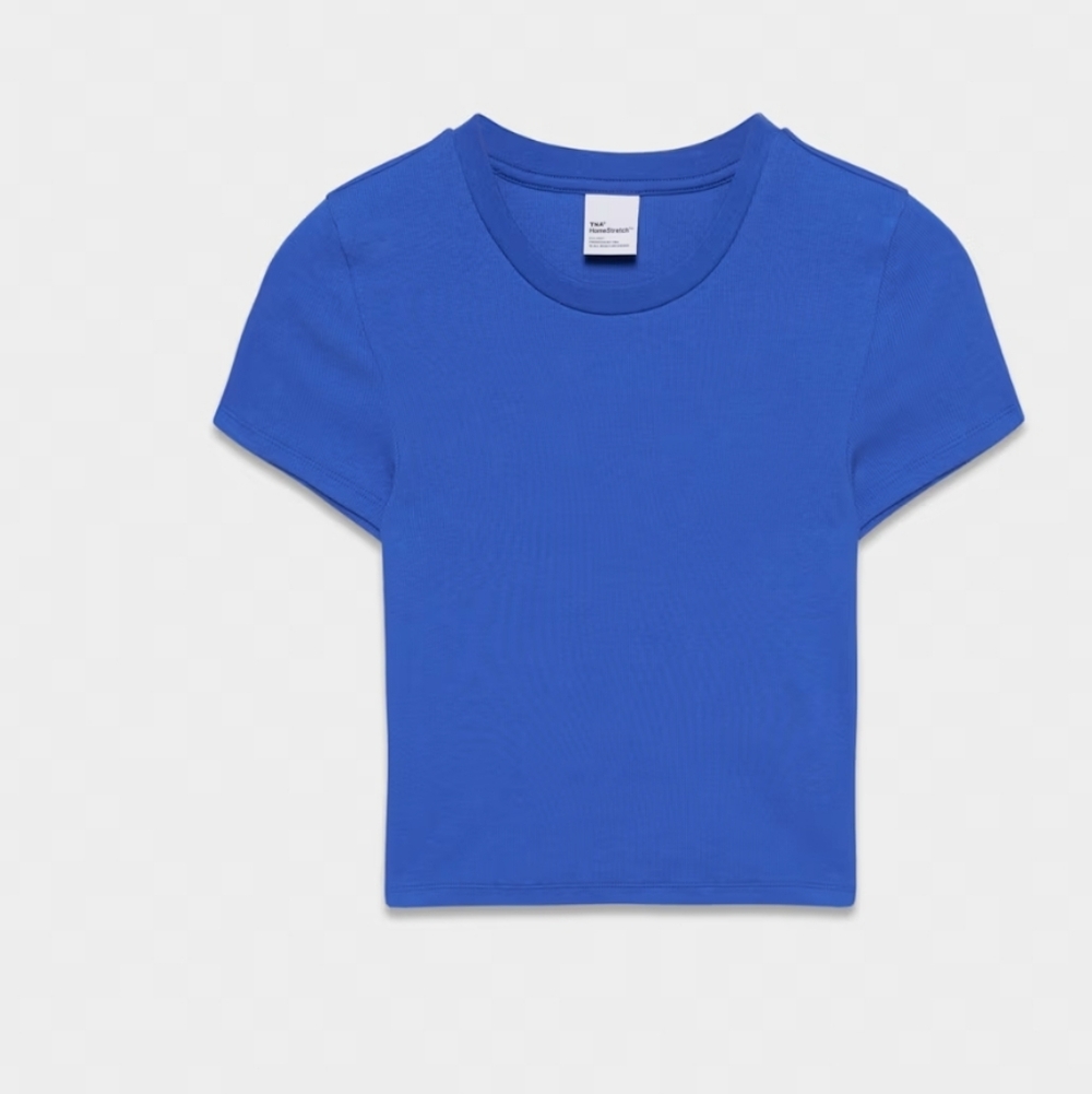 Sunday Best Royal Blue Crop Tee